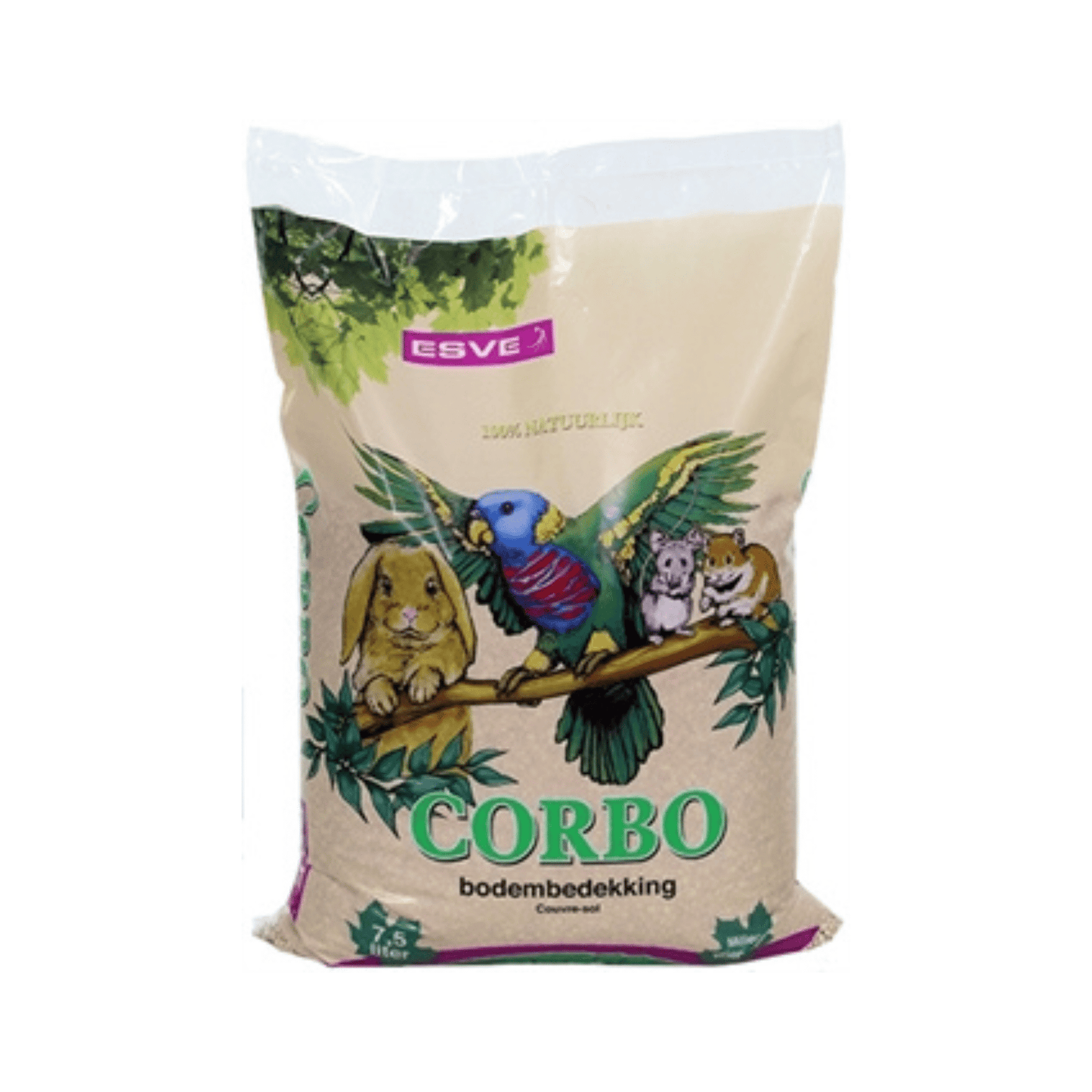 Corbo bodembedekking 7,5 ltr - Papegaaishop