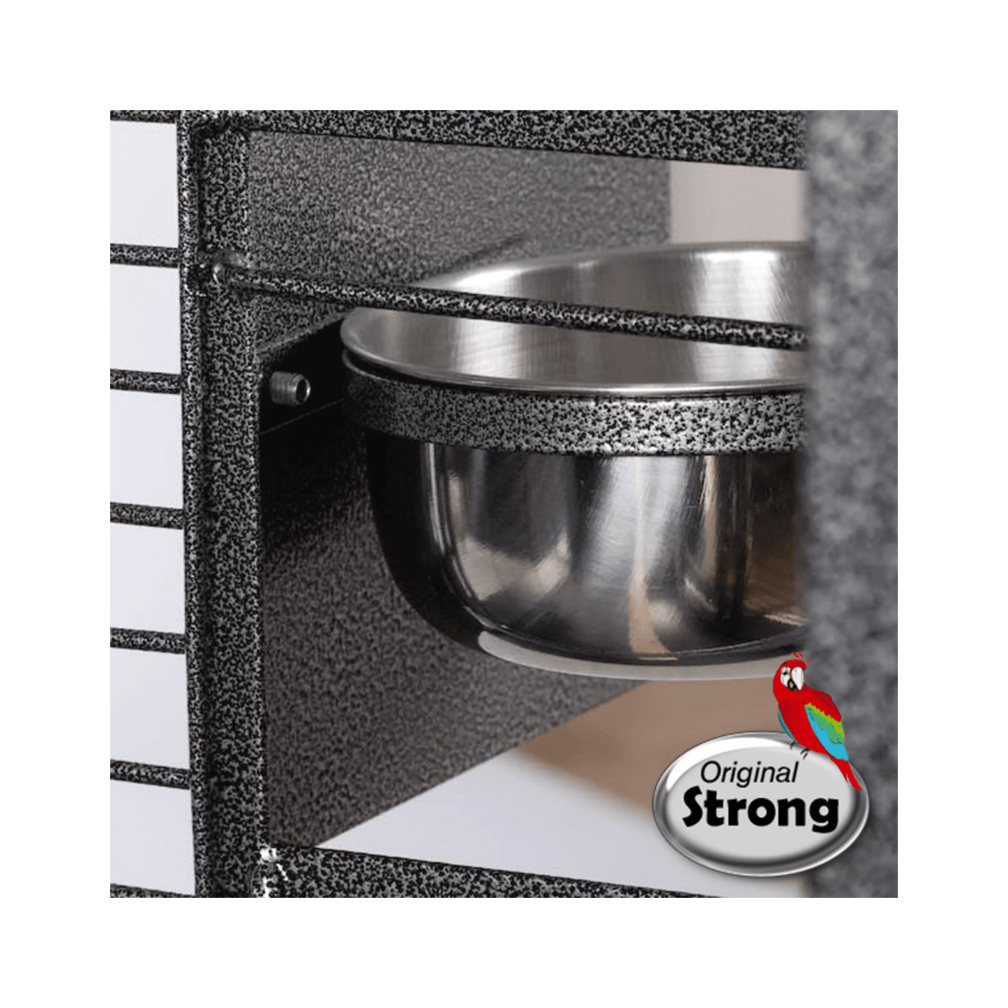 Strong Papegaaienkooi Villa Claudia, Zilvergrijs - Papegaaishop