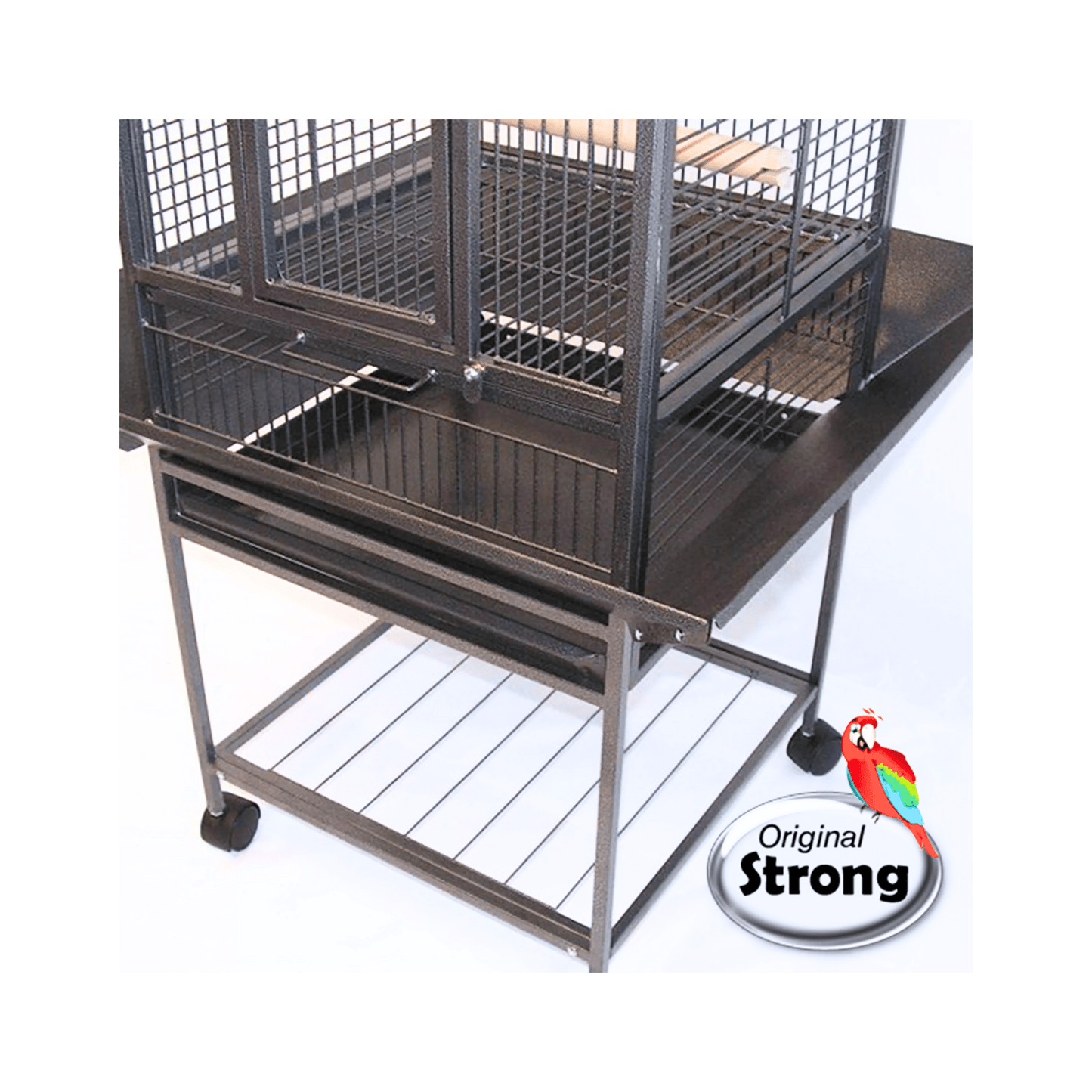 Strong Parkietenkooi Villa Minerva, Zilvergrijs - Papegaaishop
