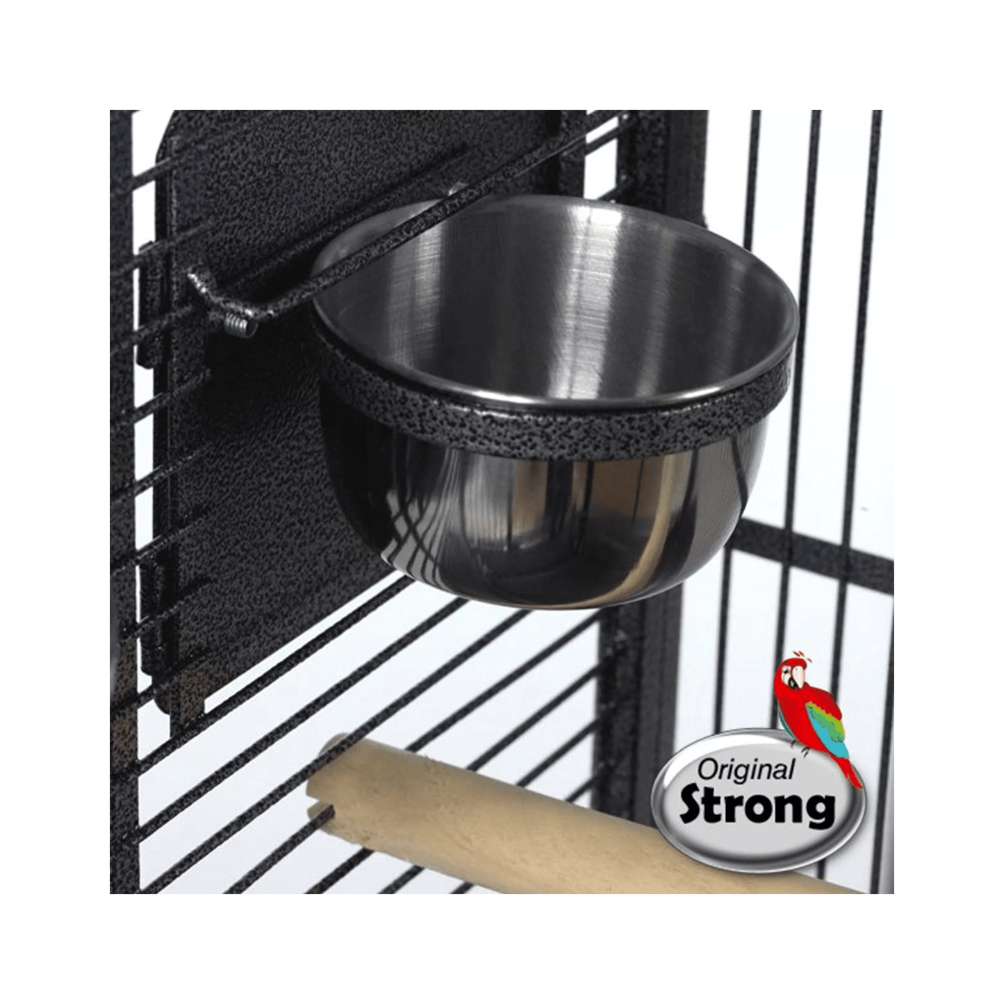 Strong Parkietenkooi Villa Minerva, Zilvergrijs - Papegaaishop