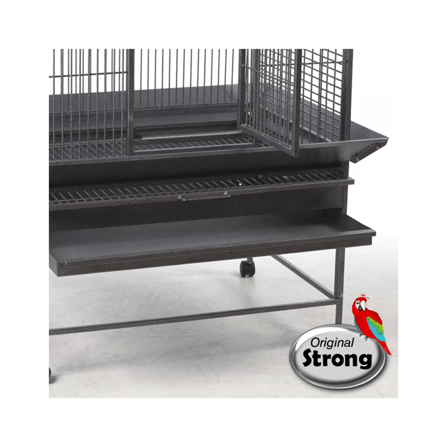 Strong Papegaaienkooi Villa Claudia, Zilvergrijs - Papegaaishop