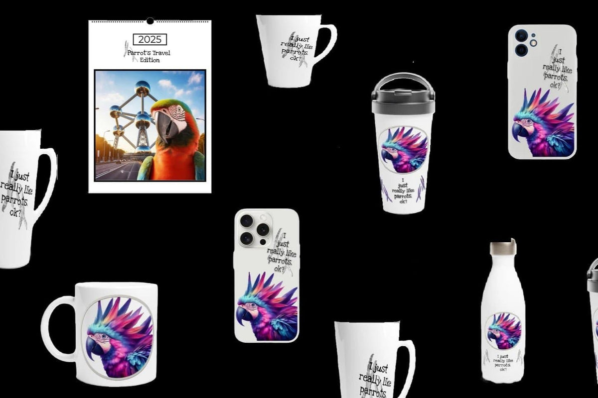 Cadeautjes en giftshop thema papegaaien