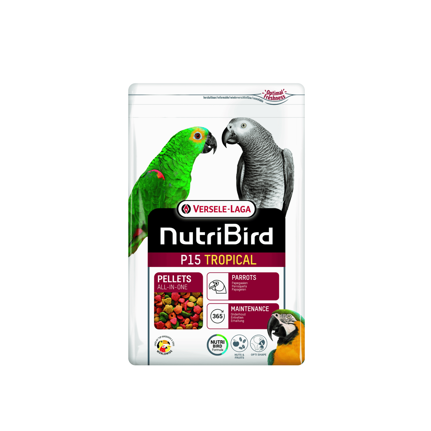 Nutribird p15 original onderhoudsvoeder 10 kg - Papegaaishop