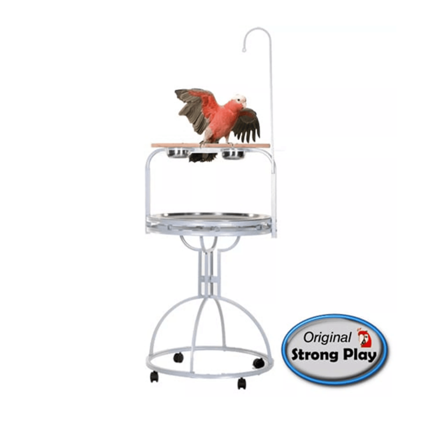 Strong Speelstandaard Julia, Zilverwit - Papegaaishop