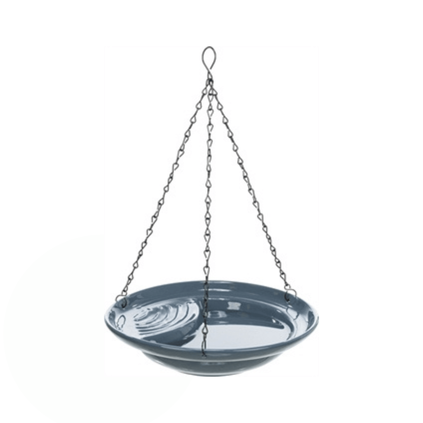 Trixie vogeldrinkschaal hangend keramiek blauw 26x26 cm 550 ml - Papegaaishop
