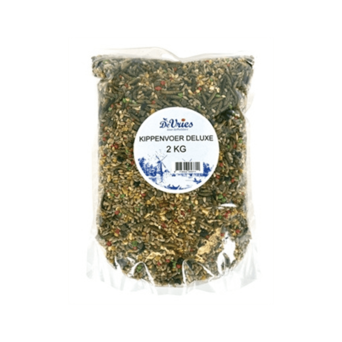 De vries kippenvoer deluxe 2 kg - Papegaaishop