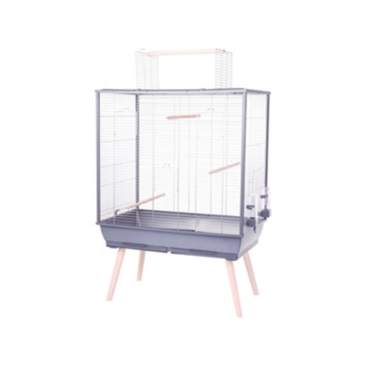Zolux vogelkooi neolife grijs 81x48x130 cm - Papegaaishop