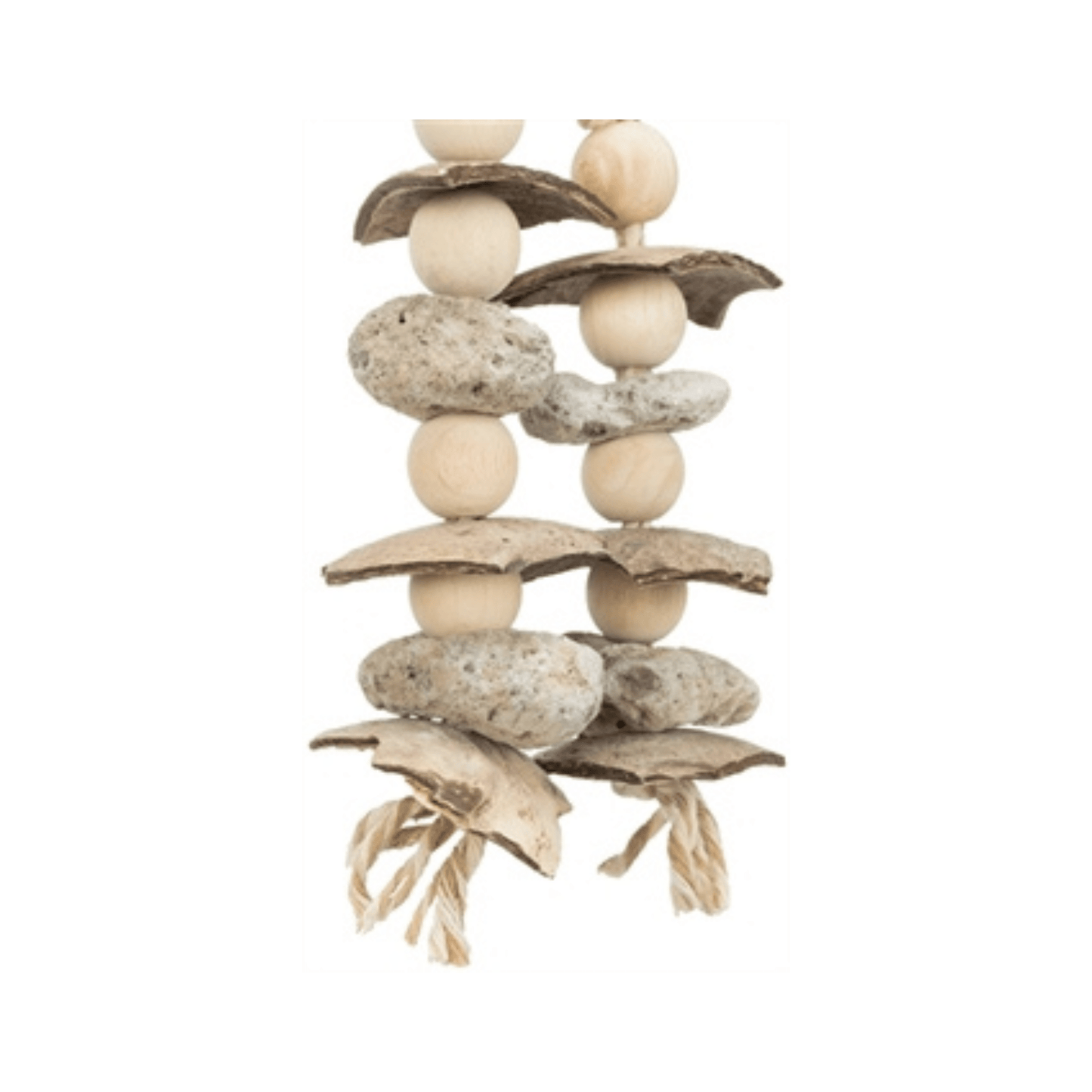 Trixie natuurspeelgoed kokosnootschelpen 35 cm - Papegaaishop