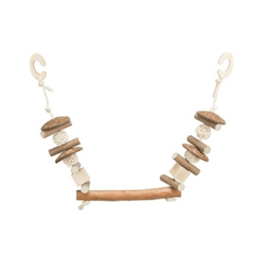 Trixie knabbelschommel kokosnoothoutrotan 20x30 cm - Papegaaishop