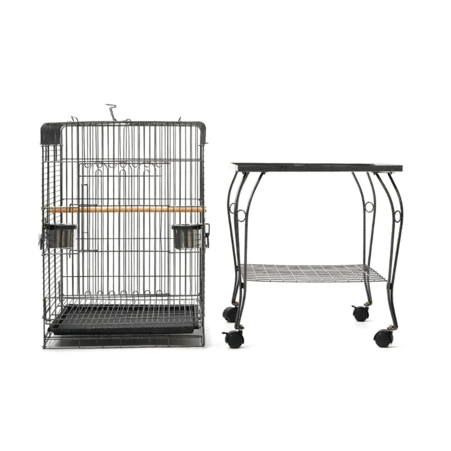 Topmast Parkieten- en Kleine Papegaaienkooi Pionus open top birdcage with stand and wheels for small parrots and parakeets
