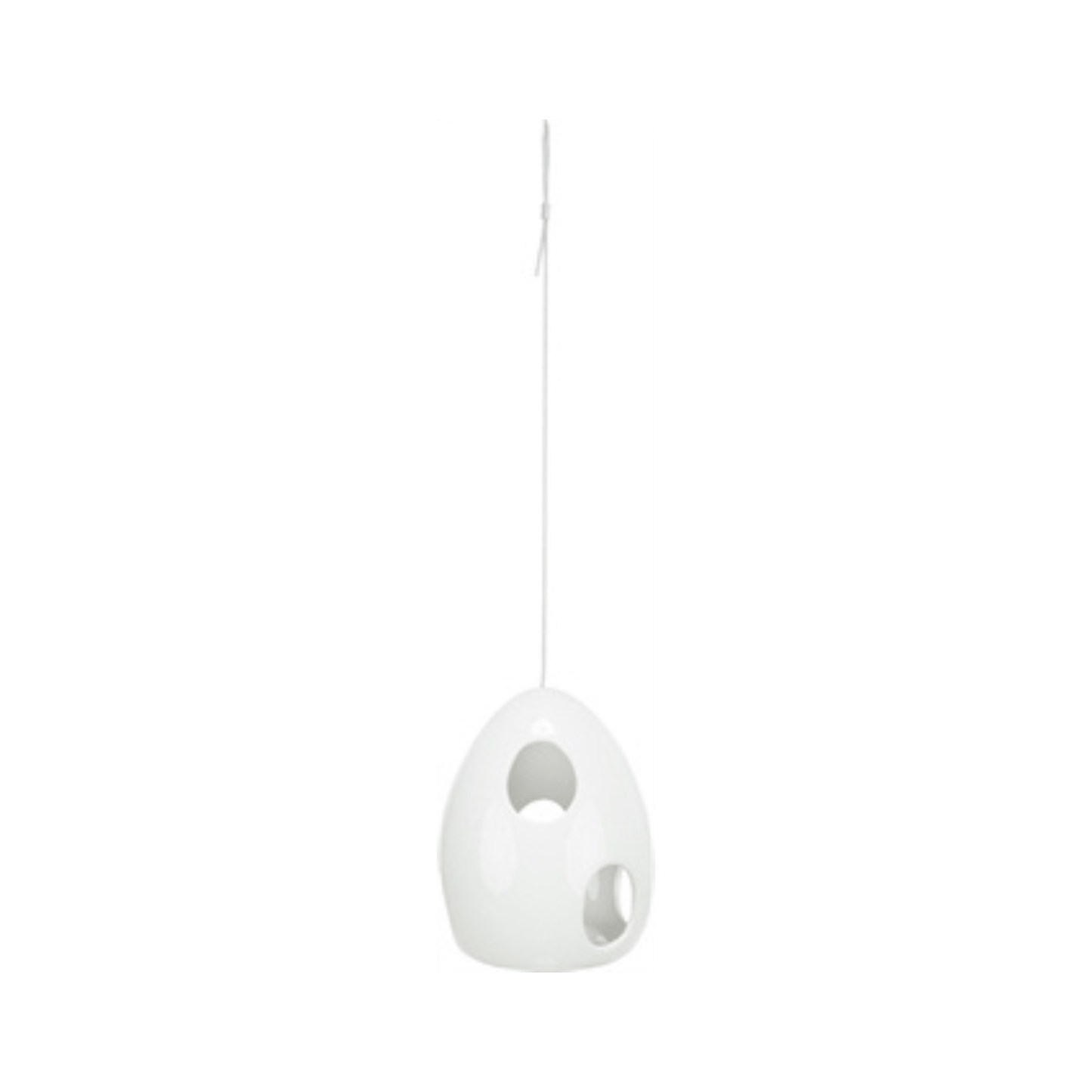 Trixie nestelhulp hangend keramiek wit 10,5x10,5x15 cm 2 st white ceramic hanging bird nest material holder.