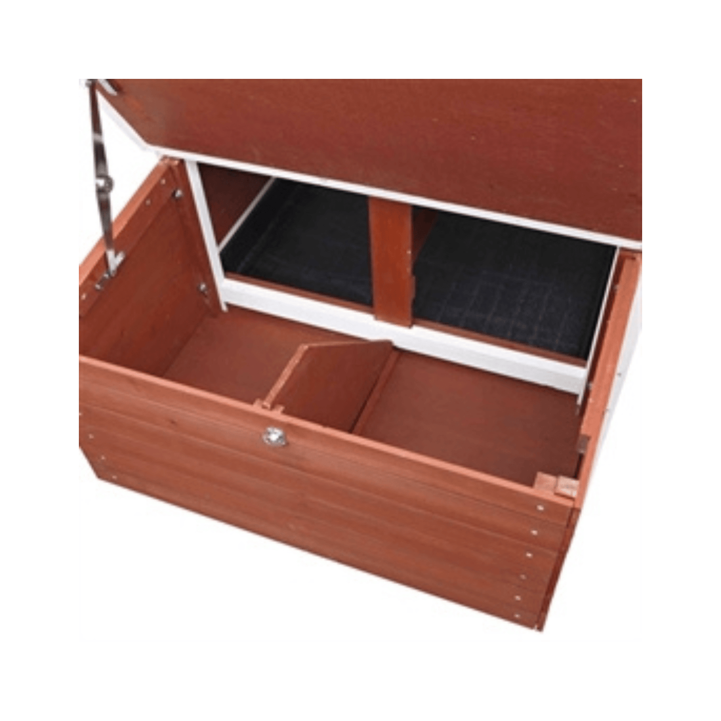 Trixie natura kippenhok grenenhout bruin wit 183x80x107 cm - Papegaaishop