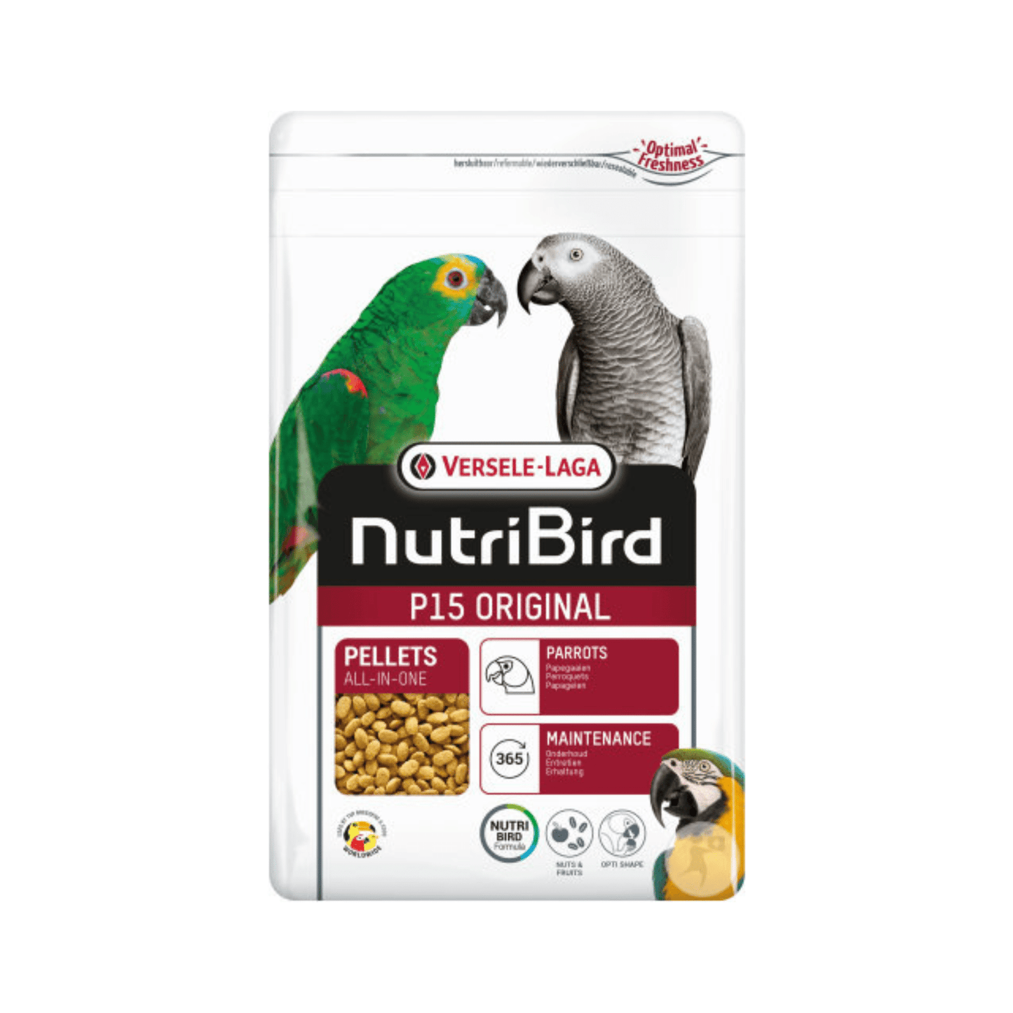 Nutribird p15 original onderhoudsvoeder 1kg - Papegaaishop