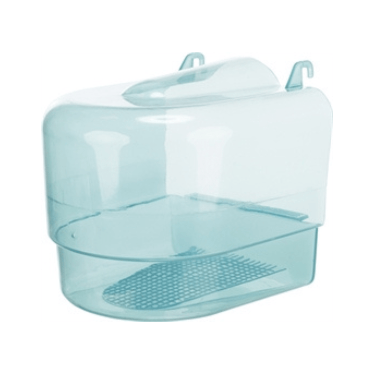 Trixie badhuis halfrond transparant blauw 17x15x16 cm 3 st - Papegaaishop