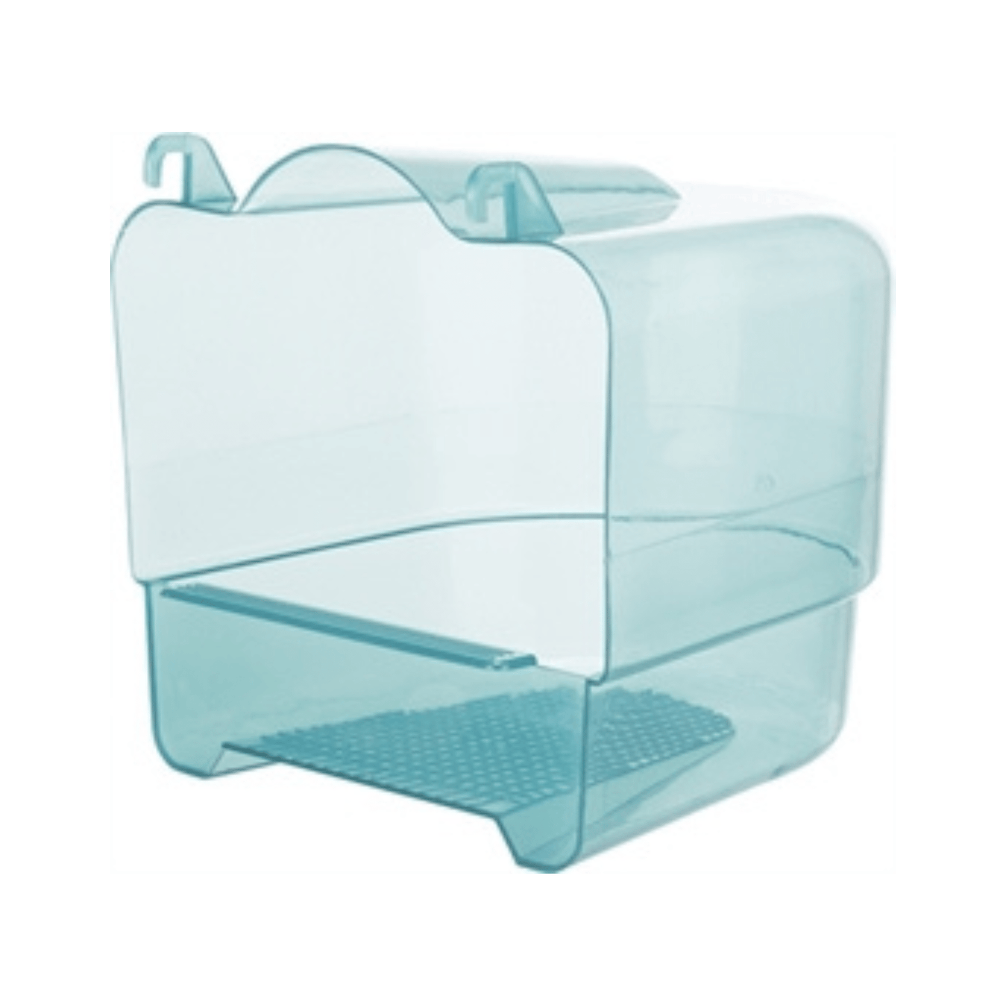 Trixie badhuis halfrond transparant blauw 17x15x16 cm 3 st - Papegaaishop