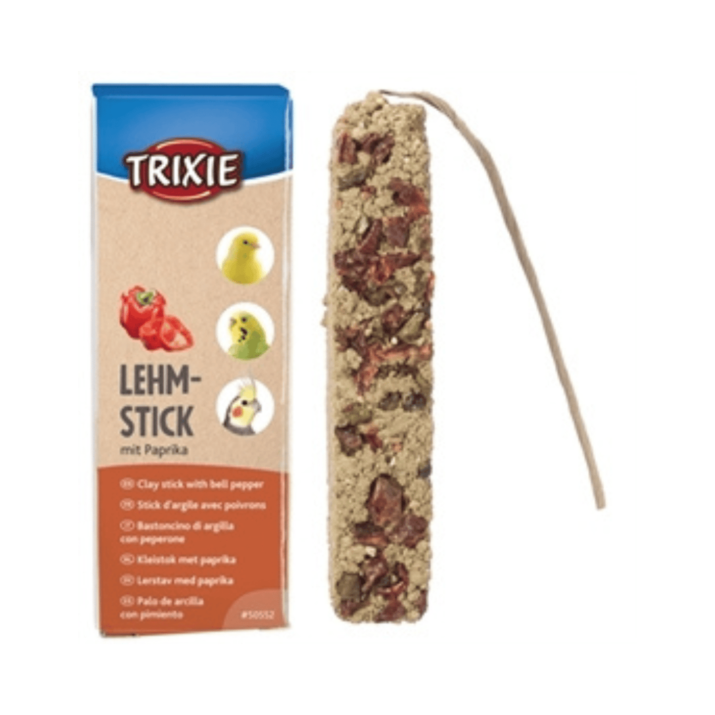 Trixie kleistok met paprika 250 gr 2 st - Papegaaishop
