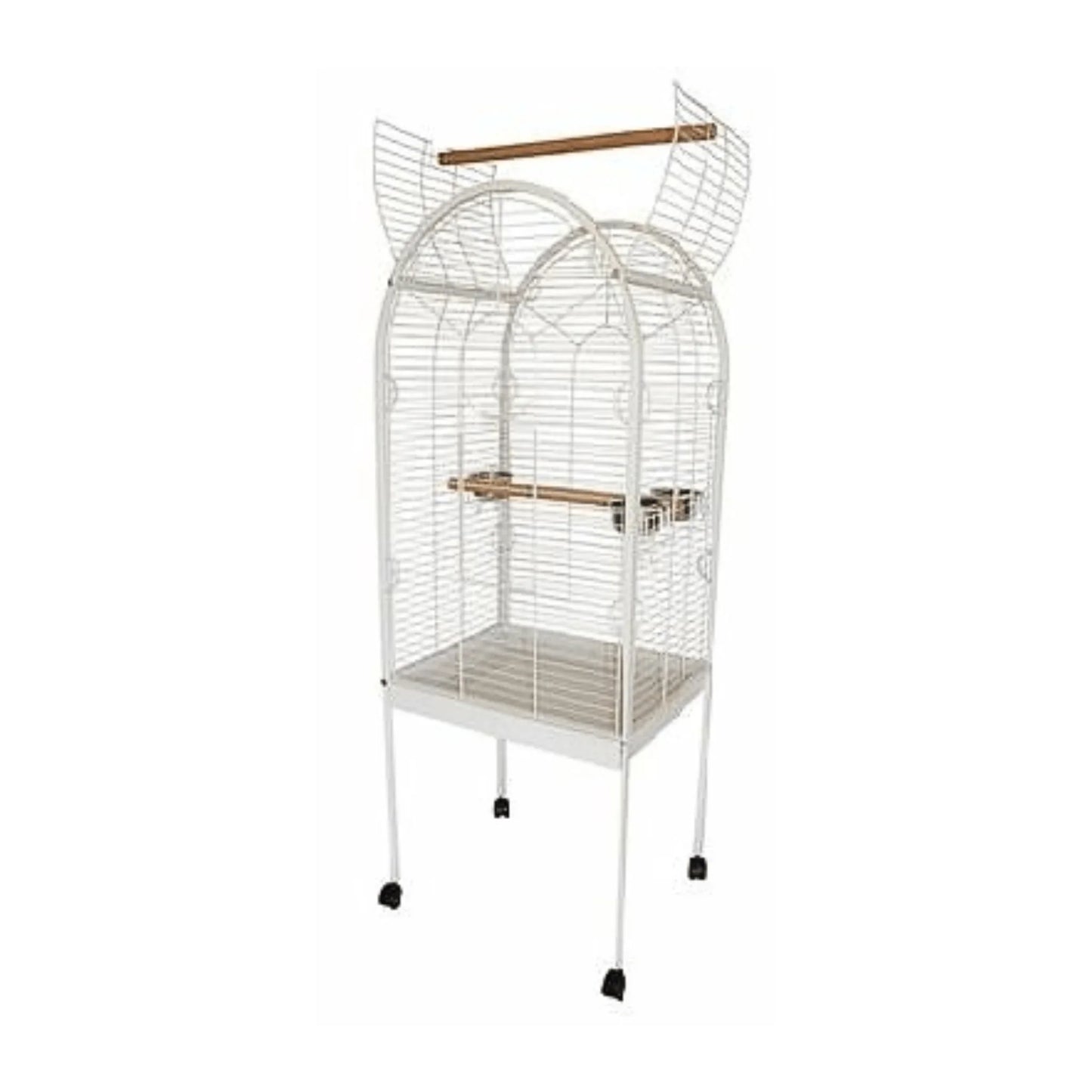 Topmast Parkieten- en Kleine Papegaaienkooi Joan, Wit - Papegaaishop
