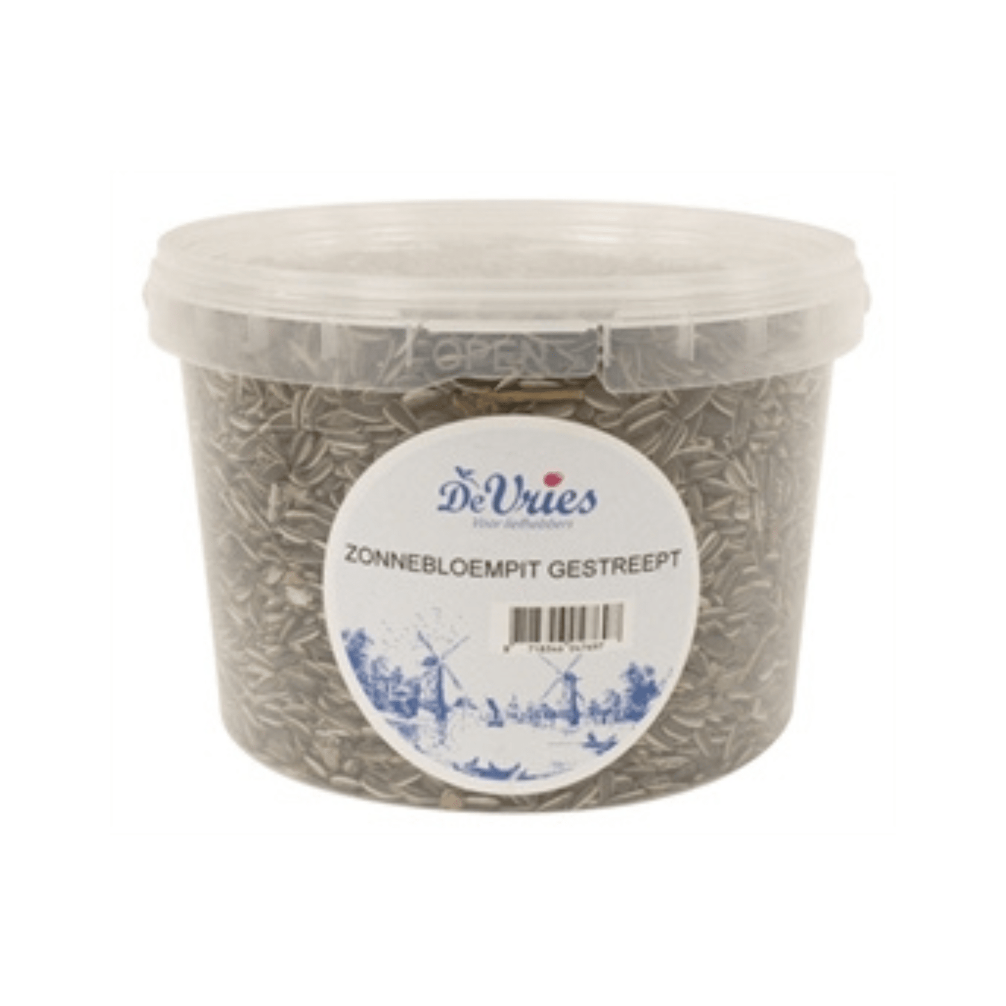 De vries zonnebloempit gestreept 1,3 kg - Papegaaishop