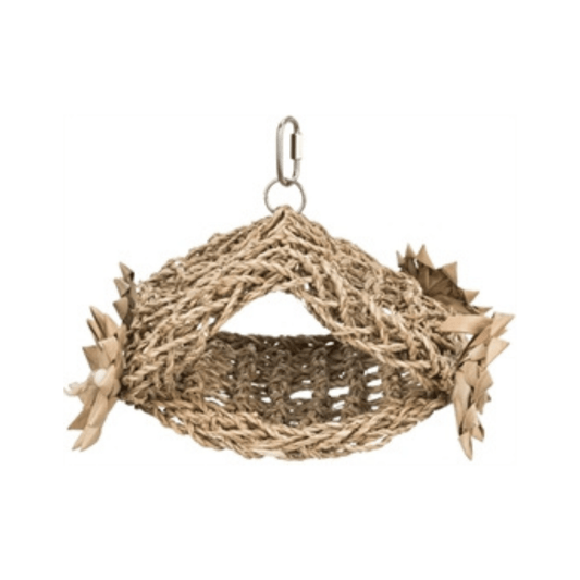 Trixie tent zeegras hangend 19x22 cm - Papegaaishop