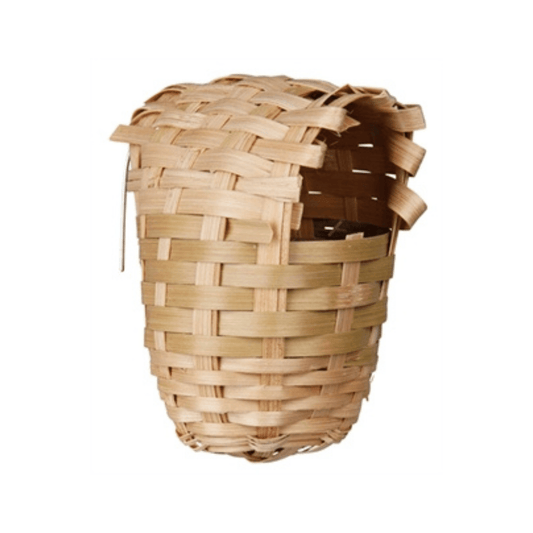 Trixie exotennestje bamboe 9x10 cm 3 st - Papegaaishop