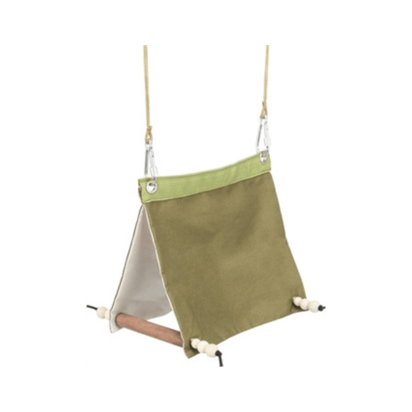 Trixie vogeltent hangend katoen groen 16x18x20 cm - Papegaaishop