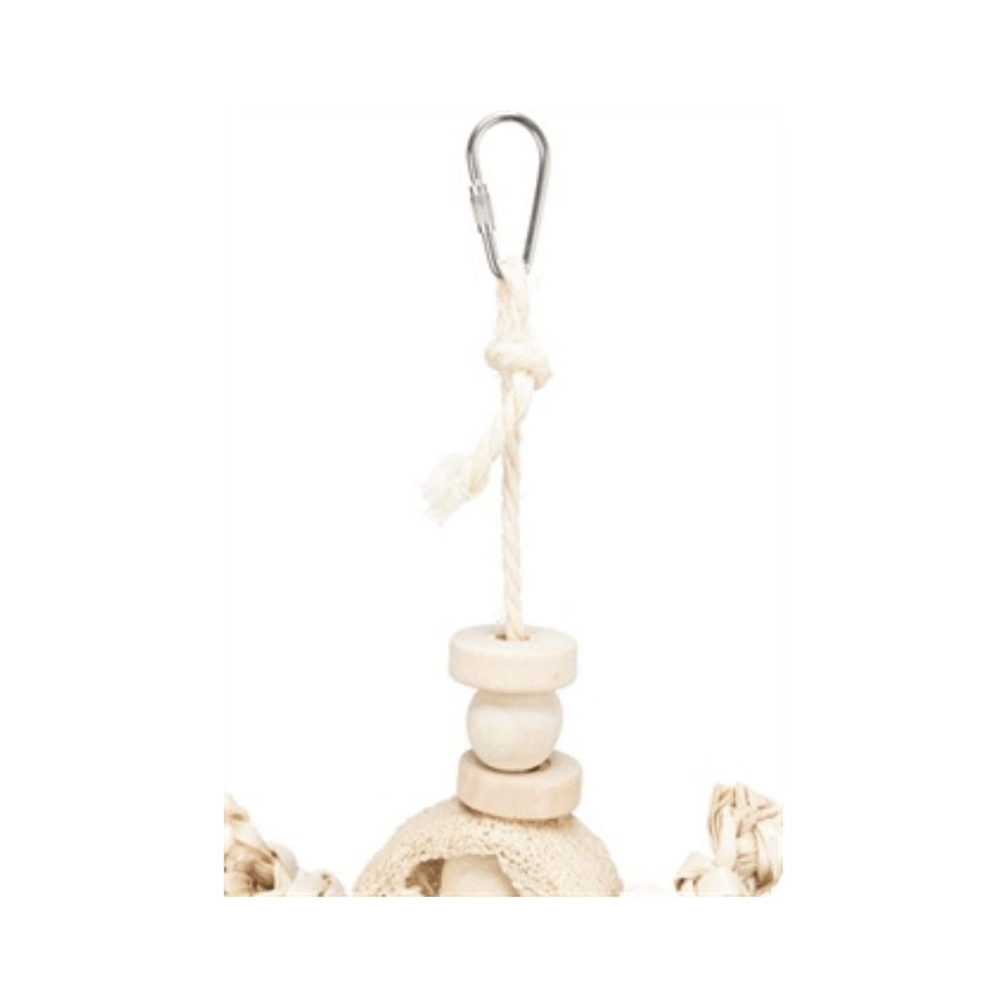 Trixie natuurspeelgoed bananenblad hout luffa 42 cm - Papegaaishop
