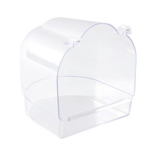 Trixie badhuis halfrond transparant 15x14x15 cm 4 st - Papegaaishop