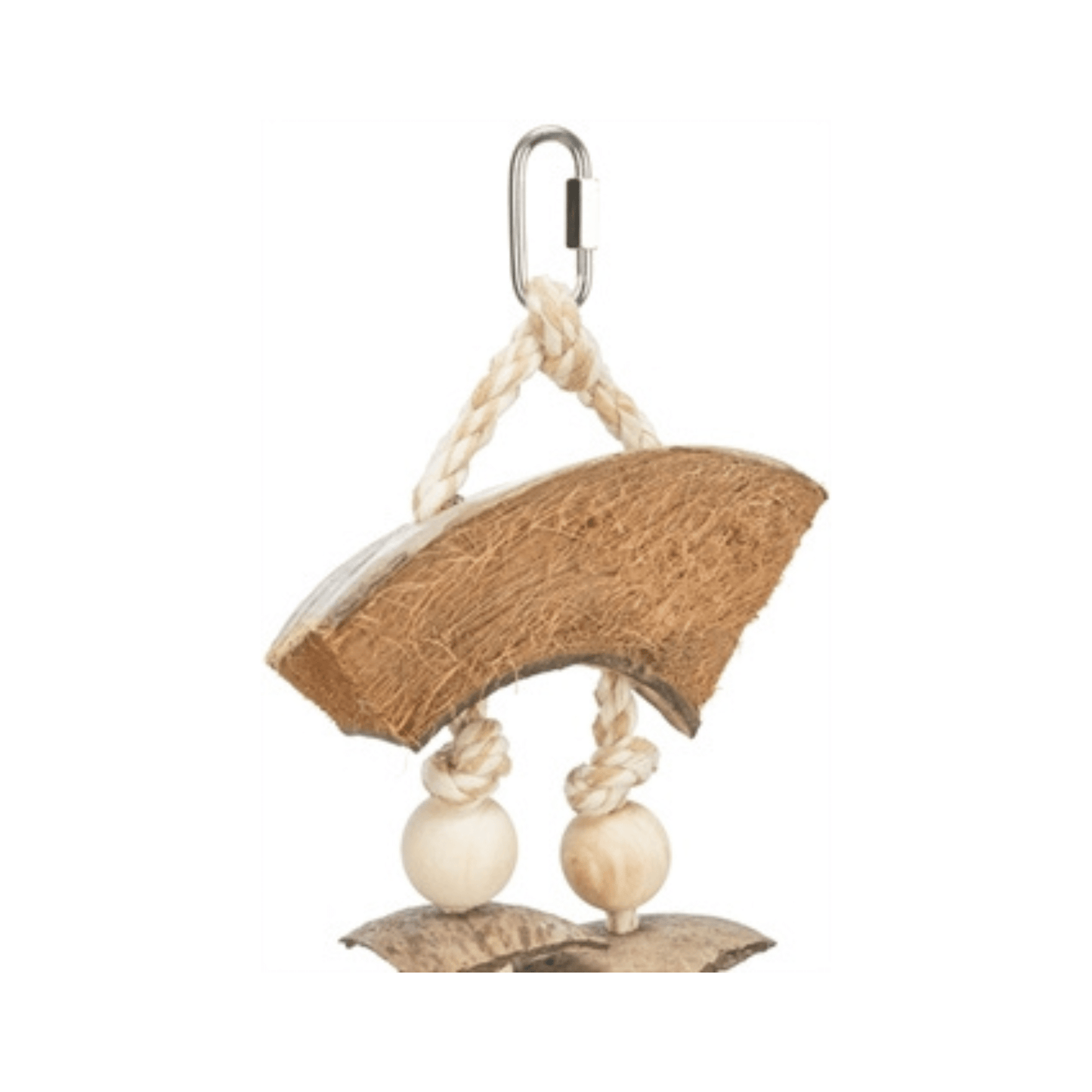 Trixie natuurspeelgoed kokosnootschelpen 35 cm - Papegaaishop