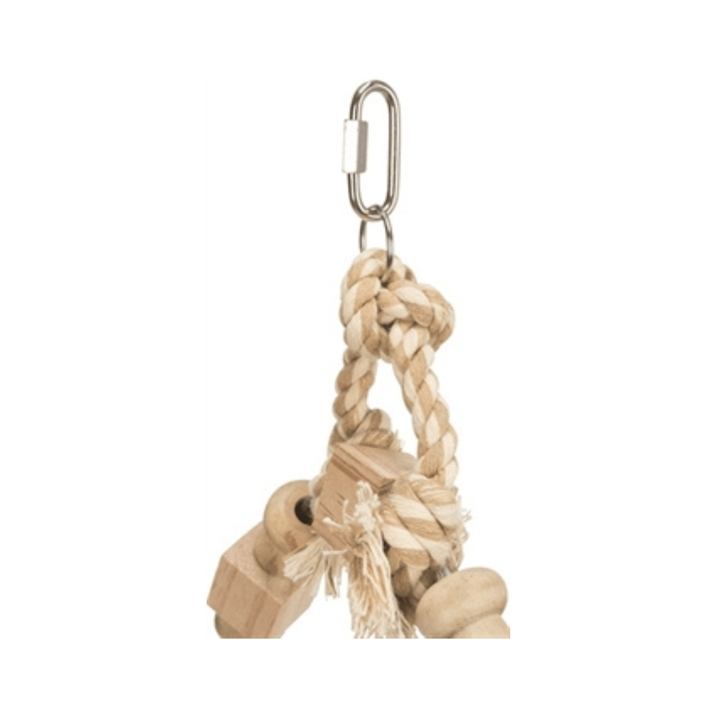 Trixie boogschommel met bonte blokjes hout 20x29 cm 3 st - Papegaaishop