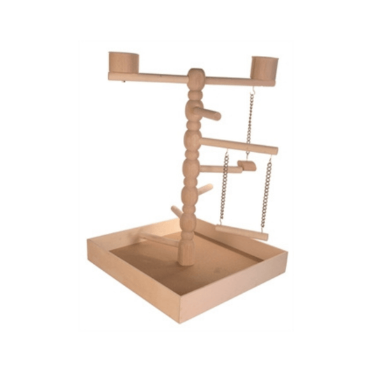 Trixie speelplaats hout agapornis en parkiet 41x41x55 cm - Papegaaishop