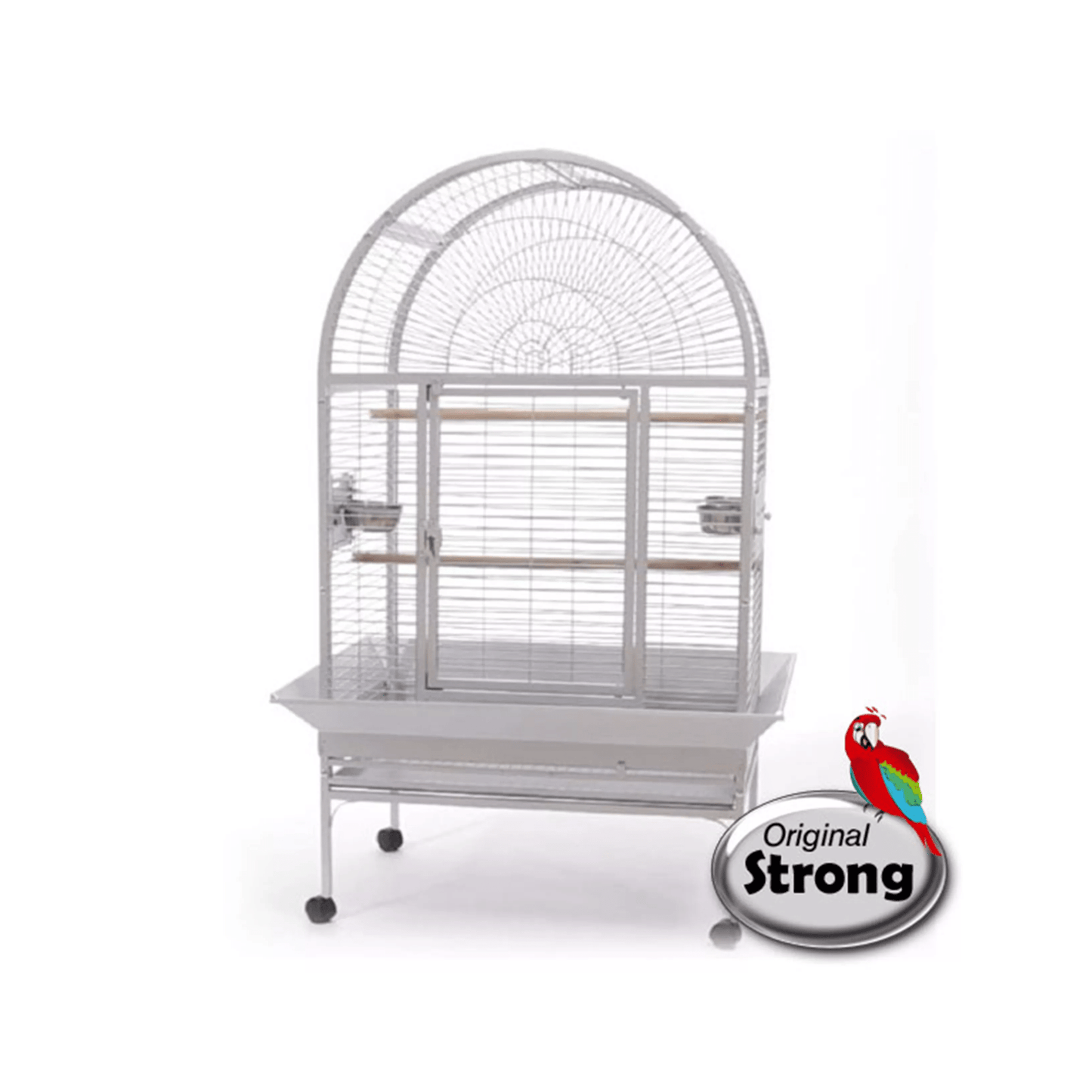 Strong Papegaaienkooi Villa Isa, Zilverwit - Papegaaishop