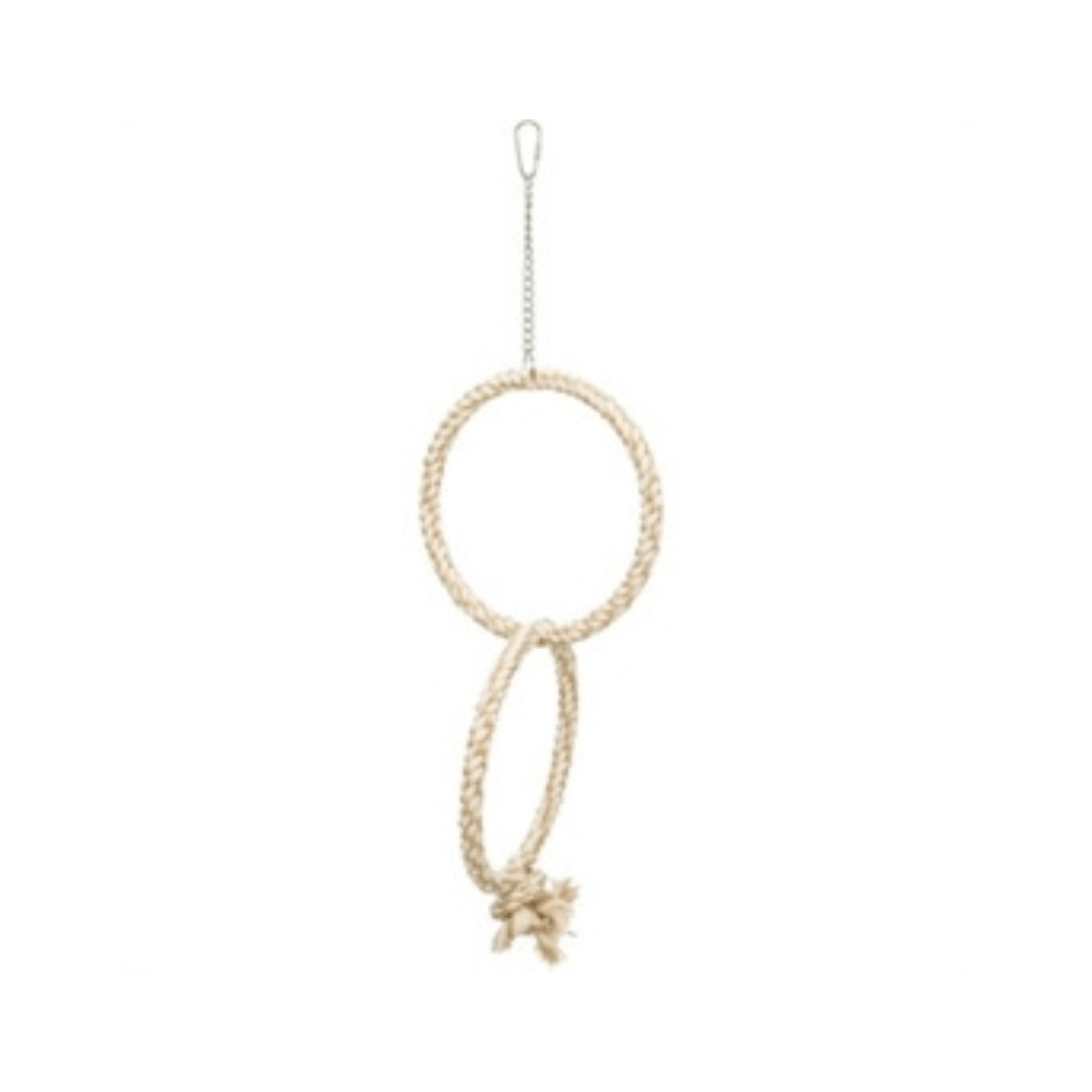 Trixie dubbeletouwring naturel 16x16 cm - Papegaaishop