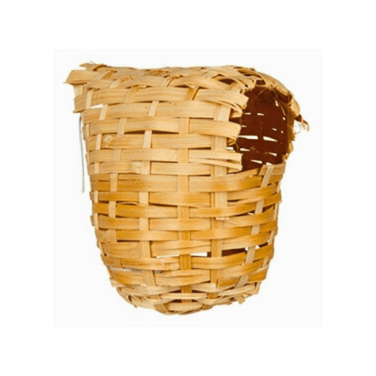 Trixie exotennestje bamboe 12x15 cm 3 st natural woven bamboo exotic nest for small pets or birds