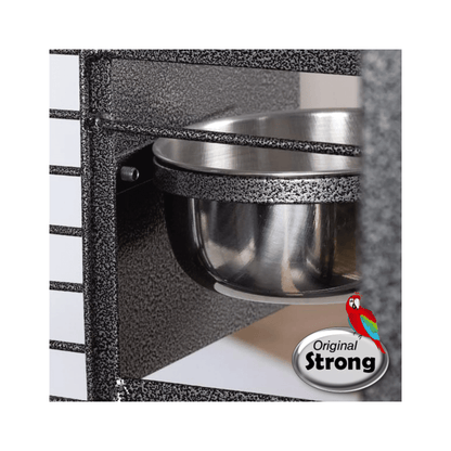 Strong Papegaaienkooi Villa Claudia, Zilvergrijs - Papegaaishop