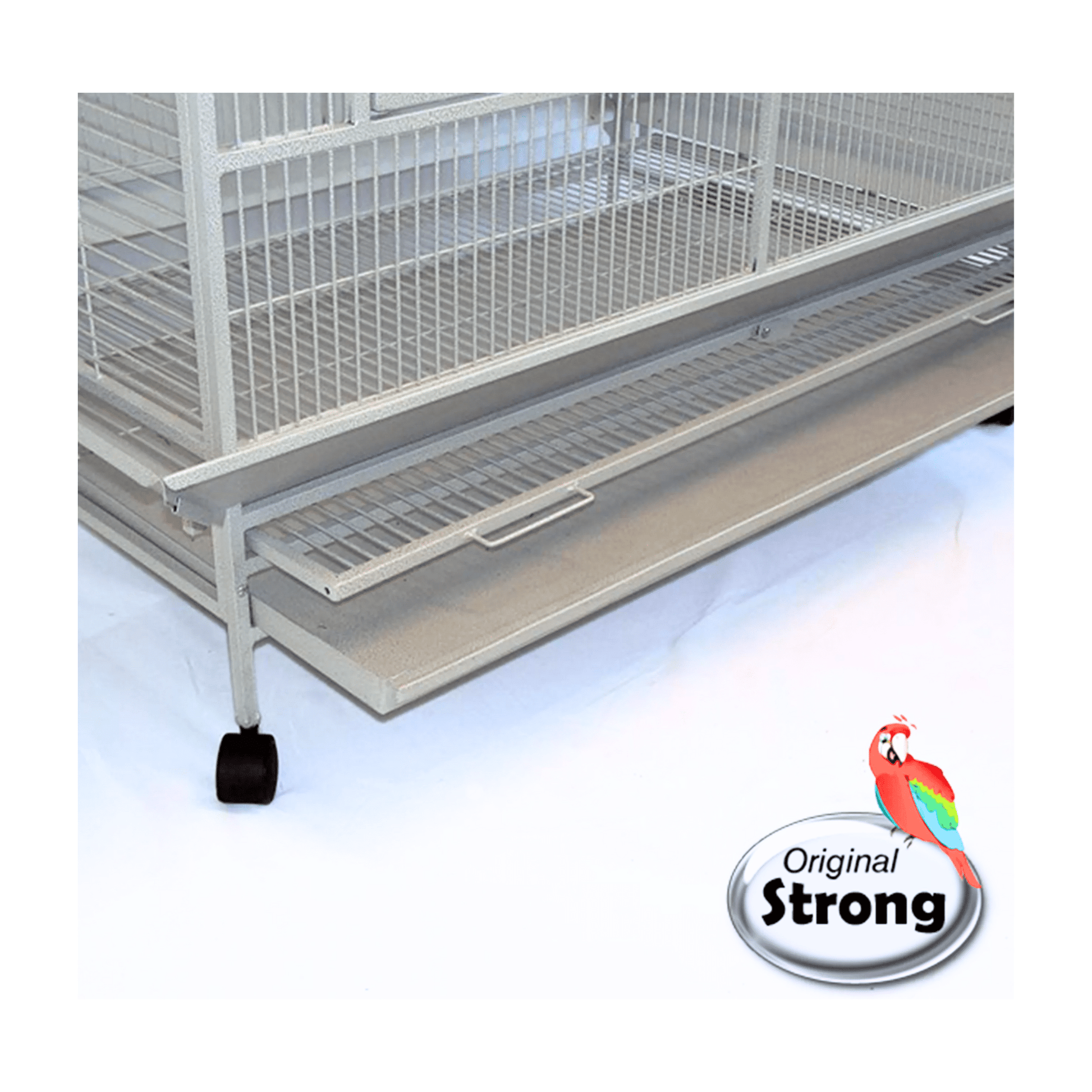 Strong Papegaaienkooi Villa Venus , Zilverwit - Papegaaishop