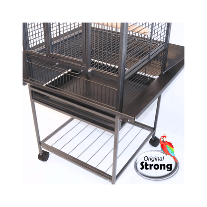 Strong Parkietenkooi Villa Minerva, Zilvergrijs - Papegaaishop