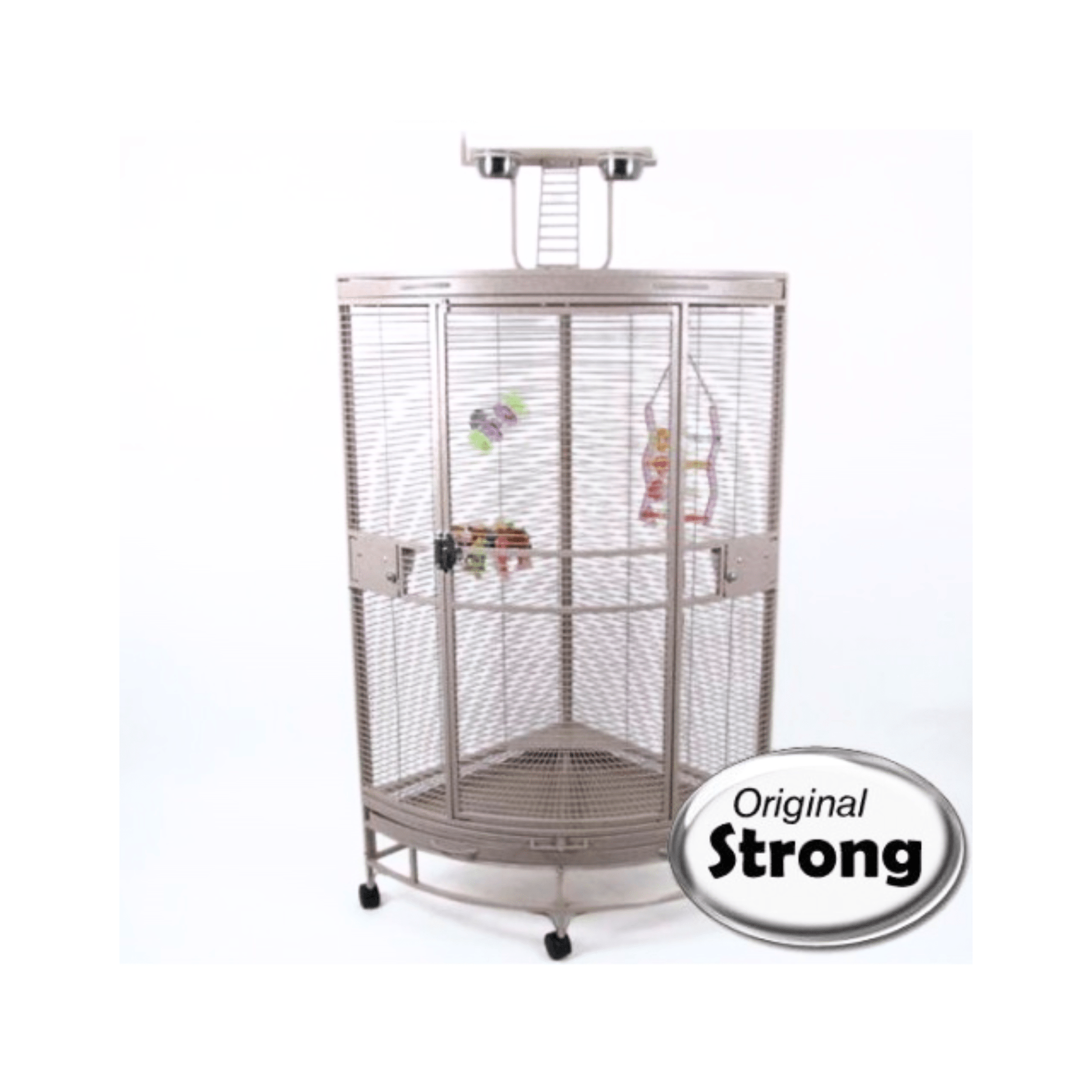 Strong Parkieten- en Kleine Papegaaienkooi Villa Nadia XL, Zandkleur - Papegaaishop