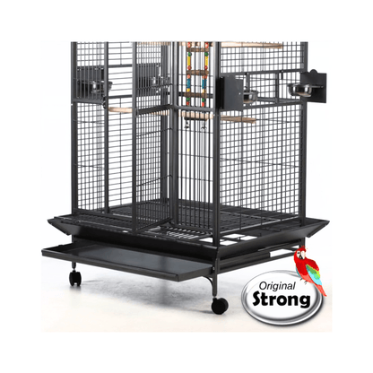 Strong Papegaaienkooi Villa Artemis, Zilvergrijs - Papegaaishop
