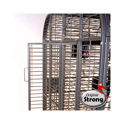 Strong Papegaaienkooi Villa Jolanda, Zilvergrijs - Papegaaishop