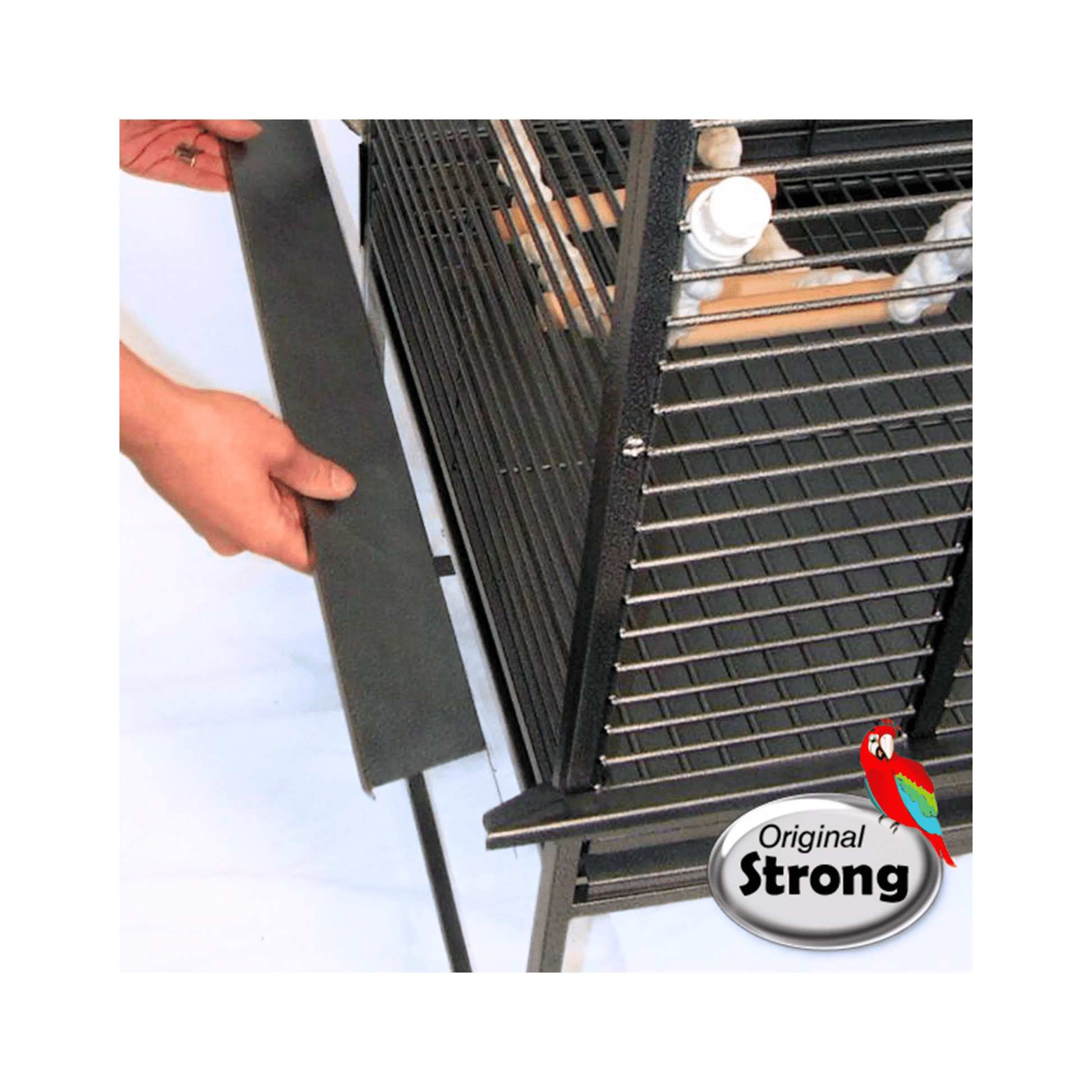 Strong Parkietenkooi Villa Andrea , Zilvergrijs - Papegaaishop