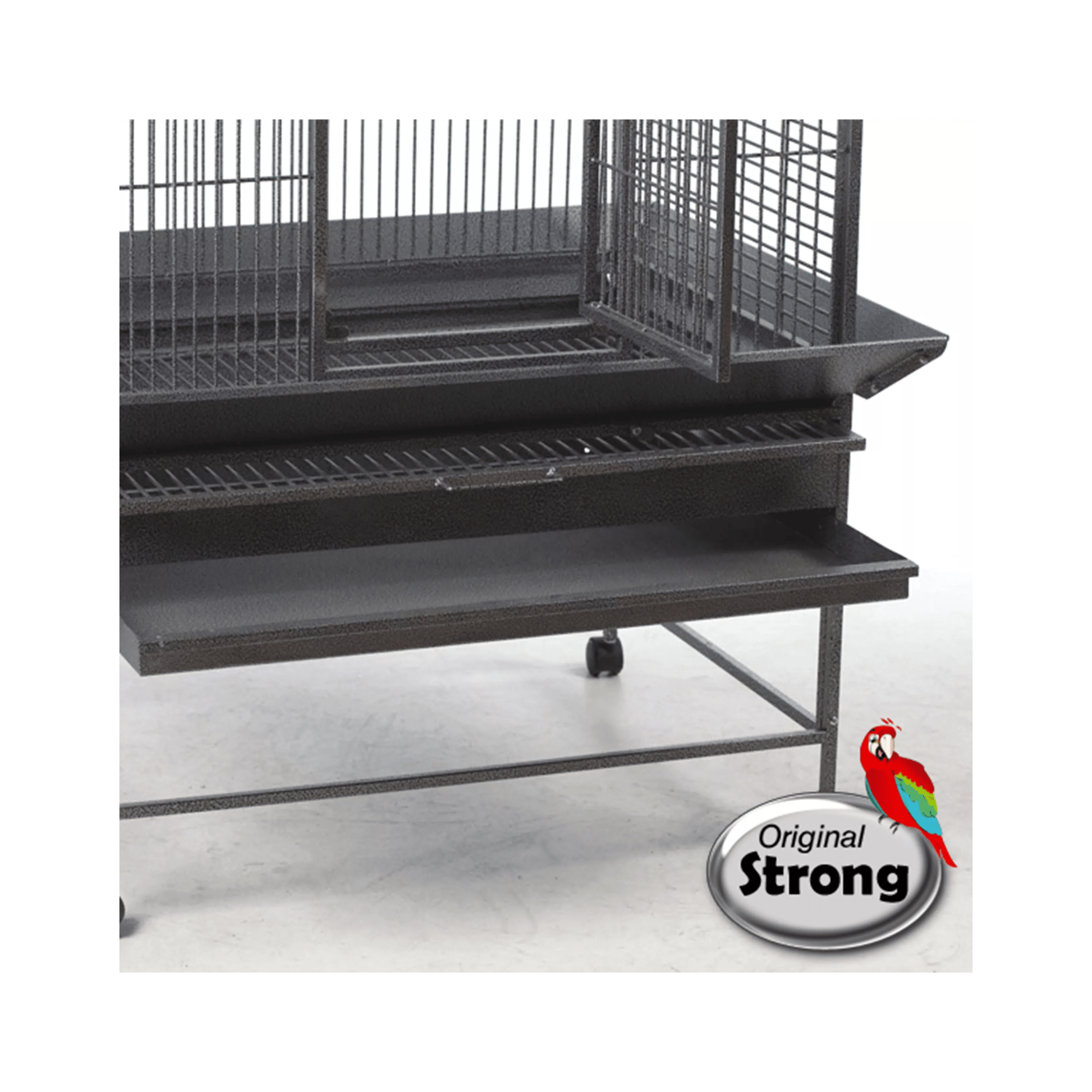 Strong Papegaaienkooi Villa Claudia, Zilvergrijs - Papegaaishop