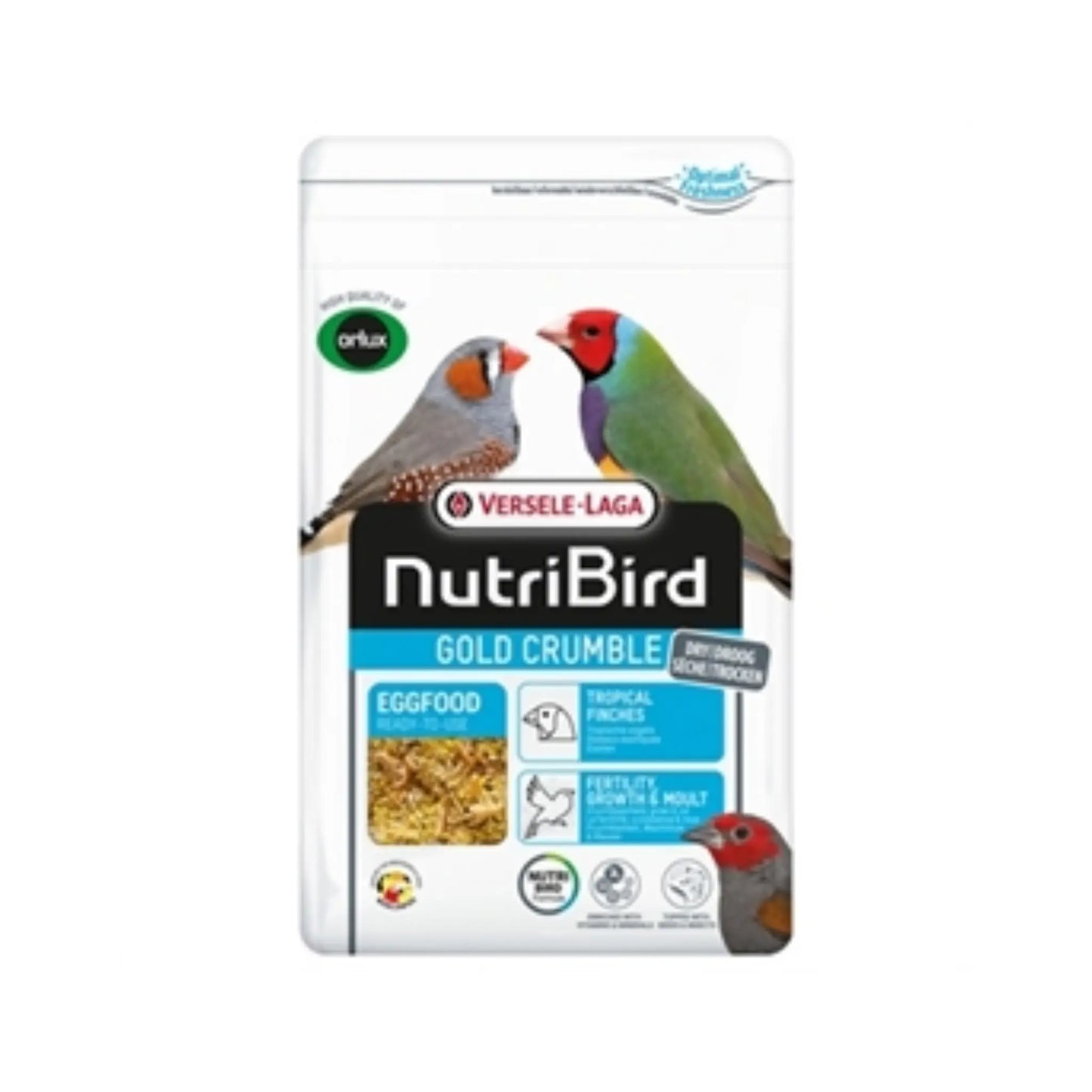 Nutribird gold crumble droog eivoer Tropische Vogels 1 kg