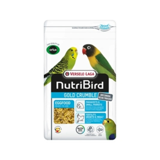 Nutribird gold crumble droog eivoer Parkieten & Kleine Papegaaien 1 kg