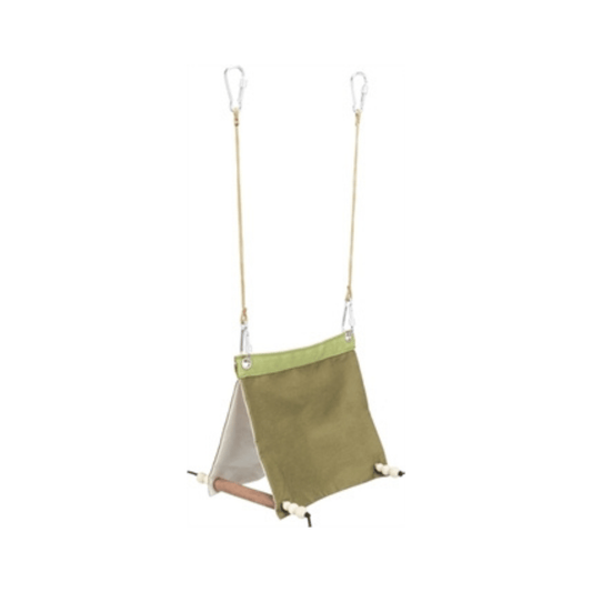 Trixie vogeltent hangend katoen groen 16x18x20 cm - Papegaaishop