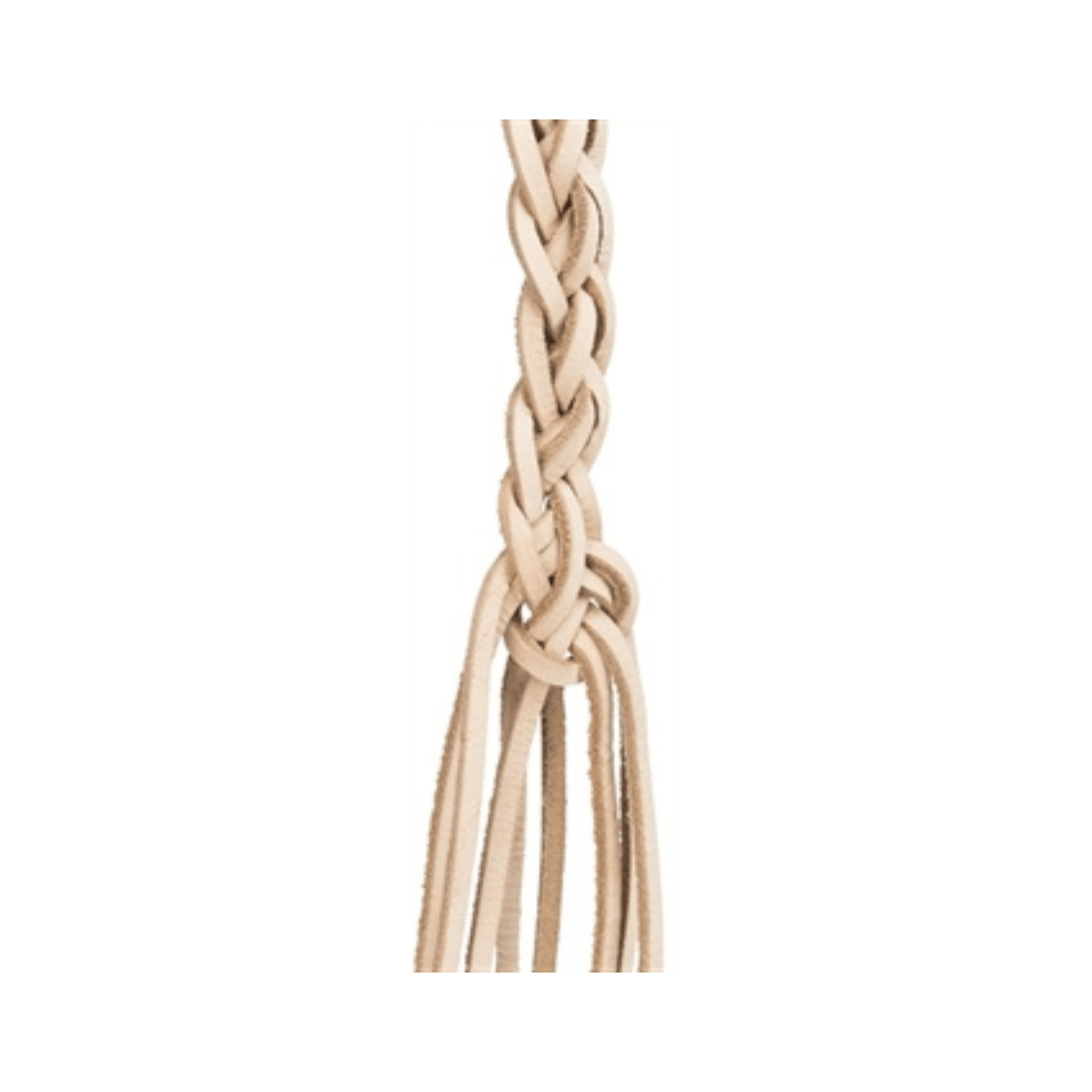 Trixie speelgoed veters leer met houten kralen naturel 50 cm - Papegaaishop