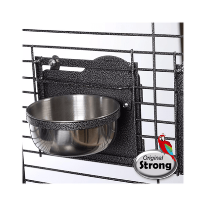 Strong Papegaaienkooi Villa Venus, Zilvergrijs - Papegaaishop