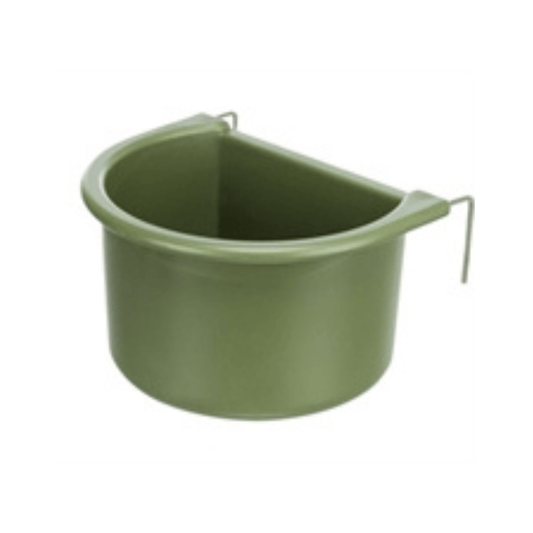 Trixie hangbakje met draadhouder kunststof assorti 8x6 cm 150 ml 4 st - Papegaaishop