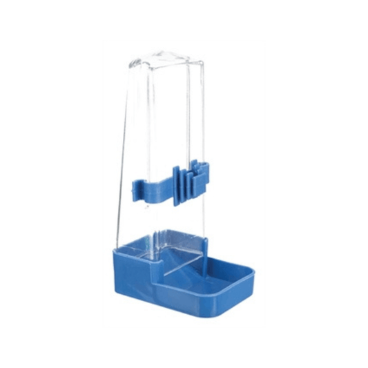 Trixie drinkfles en voerdispenser hoekig assorti 16 cm 200 ml 4 st - Papegaaishop