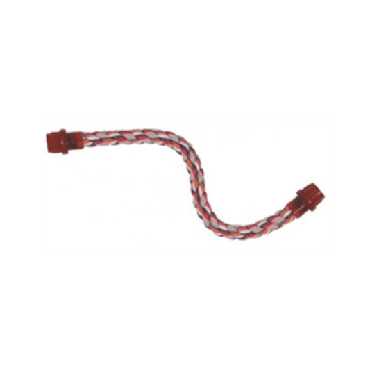 Happy pet vogelzitstok flexibel katoen 53x1,6 cm flexible cotton bird perch with plastic and metal core