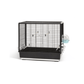 Savic vogelkooi primo knock down zwart - 80x50x70 cm - Papegaaishop